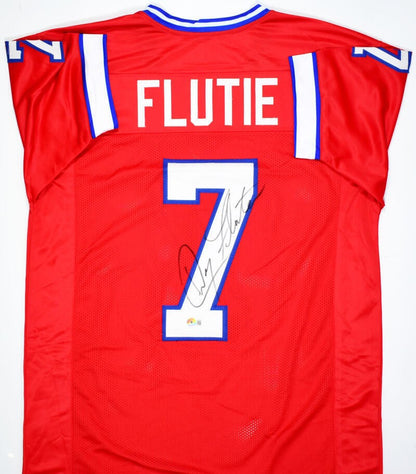 Doug Flutie Autographed Buffalo Bills Style Custom Red Jersey
