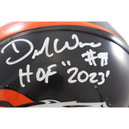 Demarcus Ware Denver Broncos Autographed Throwback VSR4 Mini Helmet