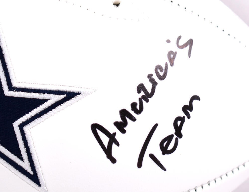 Roy Williams Autographed Dallas Cowboys Logo Football - America's Team