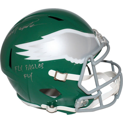 Vince Papale Signed Philadelphia Eagles Throwback Full Size Replica Helmet