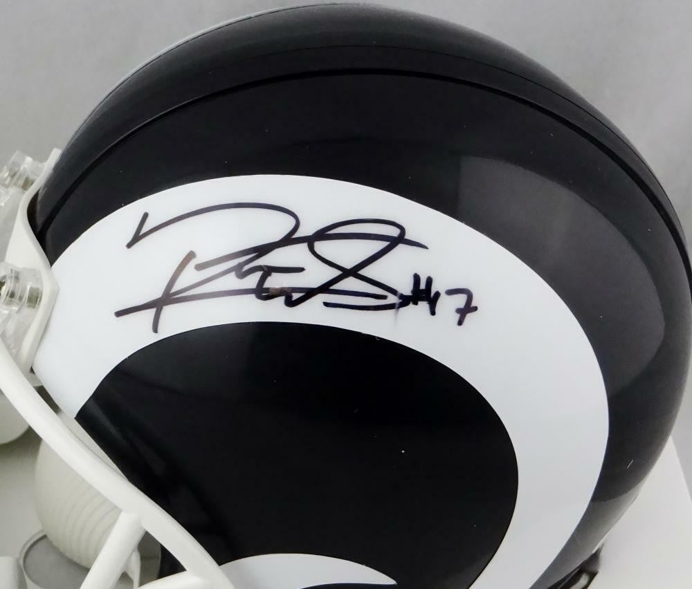 Robert Woods Signed Los Angeles Rams Black Mini Helmet