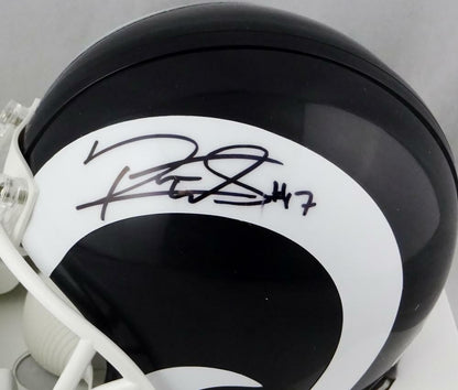 Robert Woods Signed Los Angeles Rams Black Mini Helmet