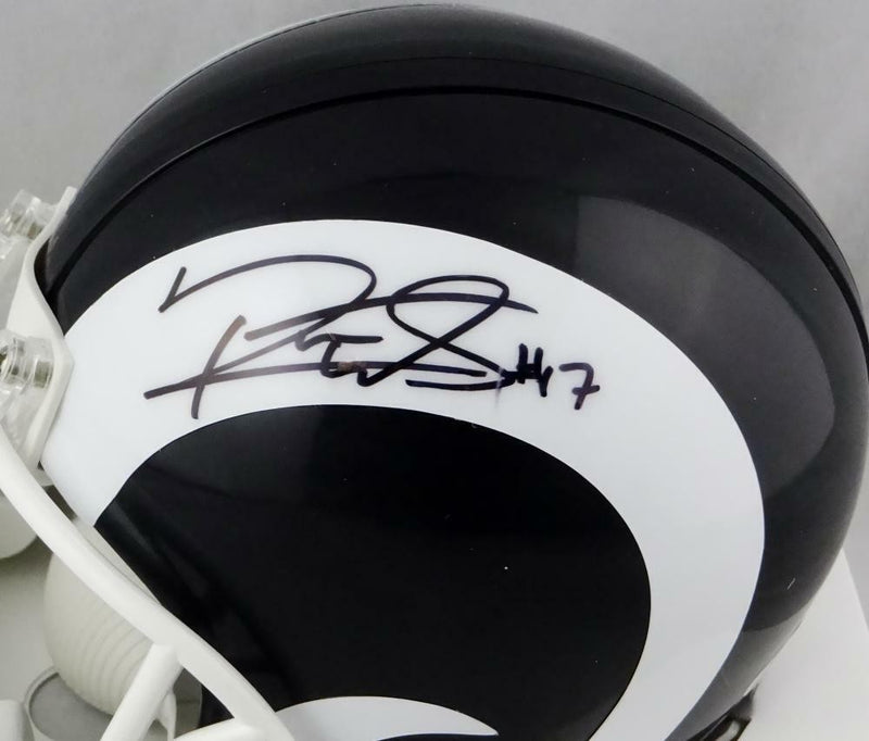 Robert Woods Signed Los Angeles Rams Black Mini Helmet