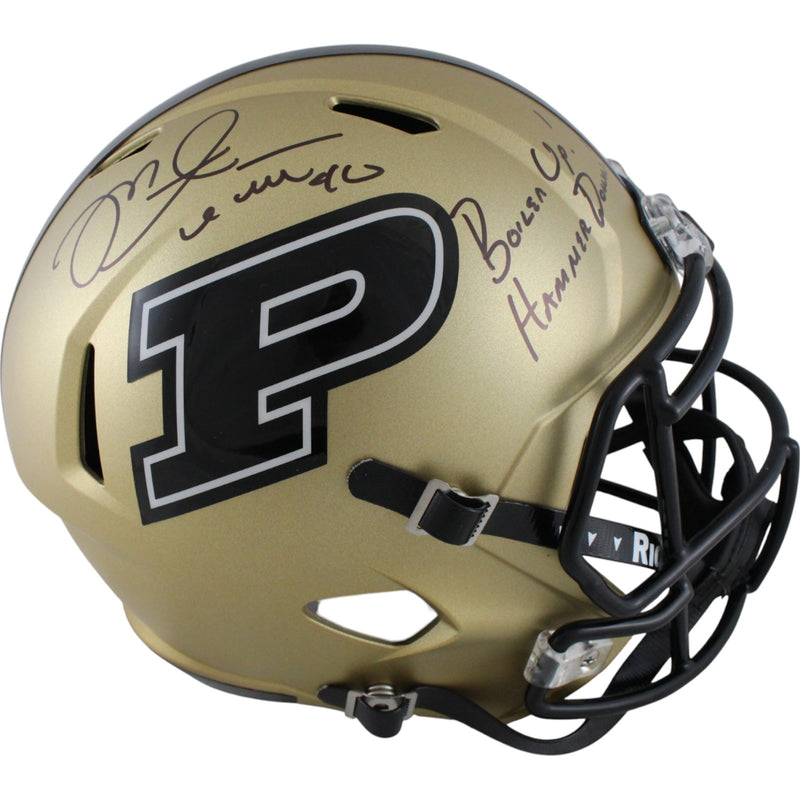Mike Alstott Signed Purdue Boilermakers Full Size Helmet