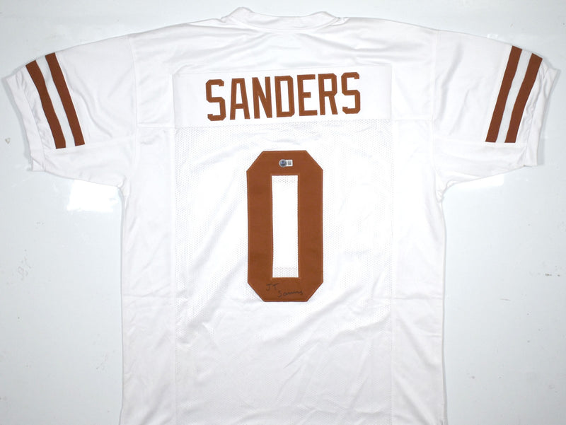 Ja'Tavion Sanders Autographed White Custom Football Jersey