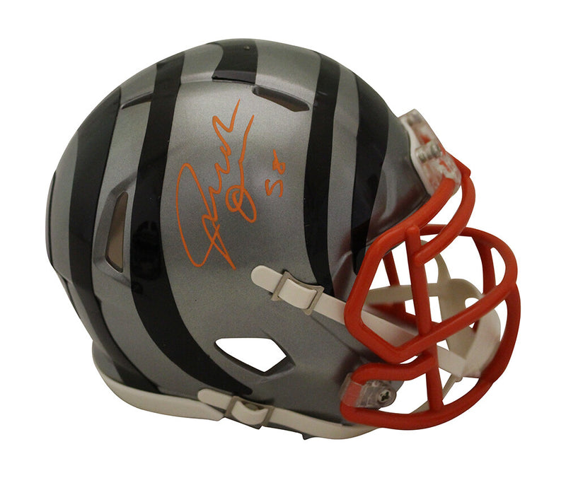 Joseph Ossai Cincinnati Bengals Autographed Flash Mini Helmet Beckett