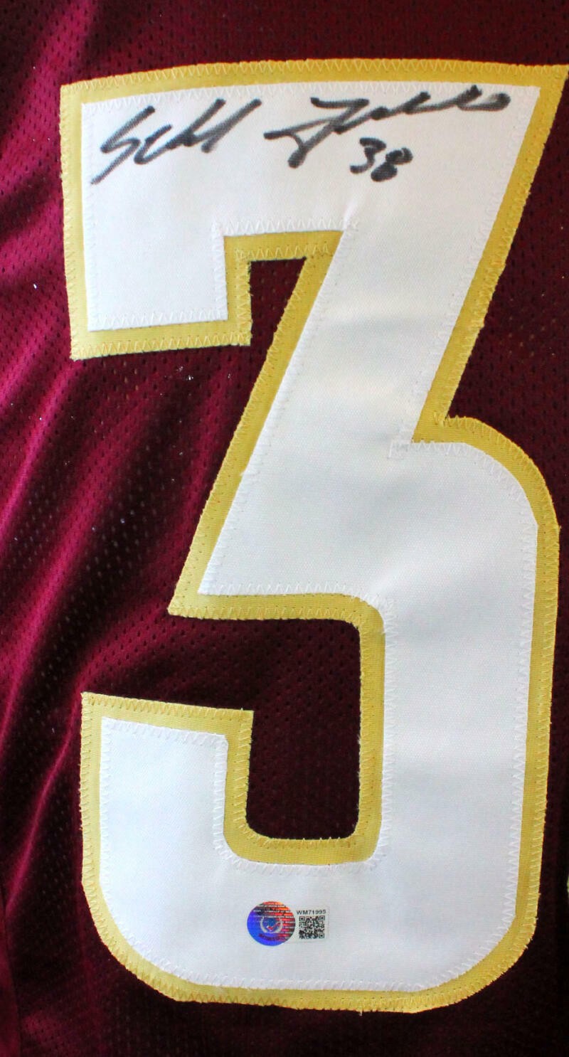 Sebastian Janikowski Autographed Maroon Custom Jersey