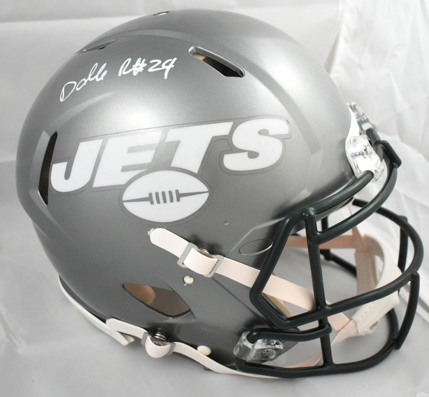 Darrelle Revis Signed New York Jets Flash Speed Authentic Helmet
