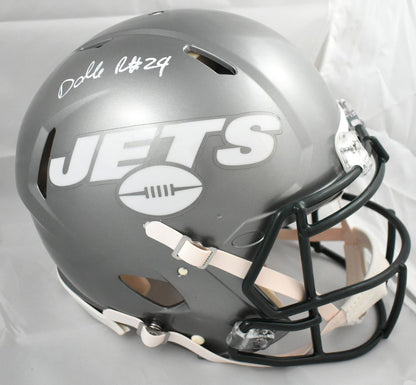 Darrelle Revis Signed New York Jets Flash Speed Authentic Helmet