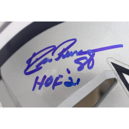 Drew Pearson, Roger Staubach & Tony Dorsett Signed Cowboys Full Size Helmet