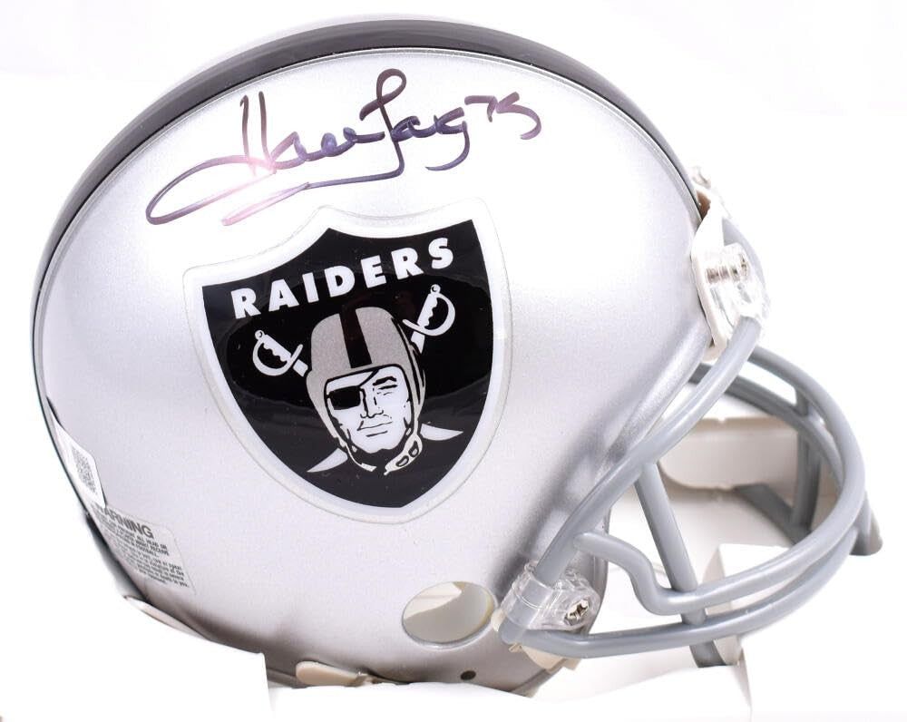 Howie Long Autographed Las Vegas Raiders Black Mini Helmet