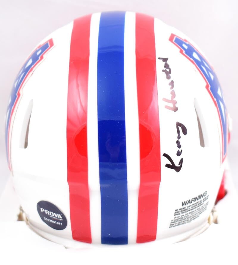 Kenny Houston Autographed Houston Oilers 1981-96 Throwback Mini Helmet