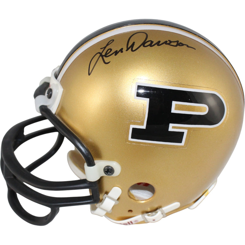 Len Dawson & Bob Griese Autographed Purdue Boilermakers VSR4 Mini Helmet