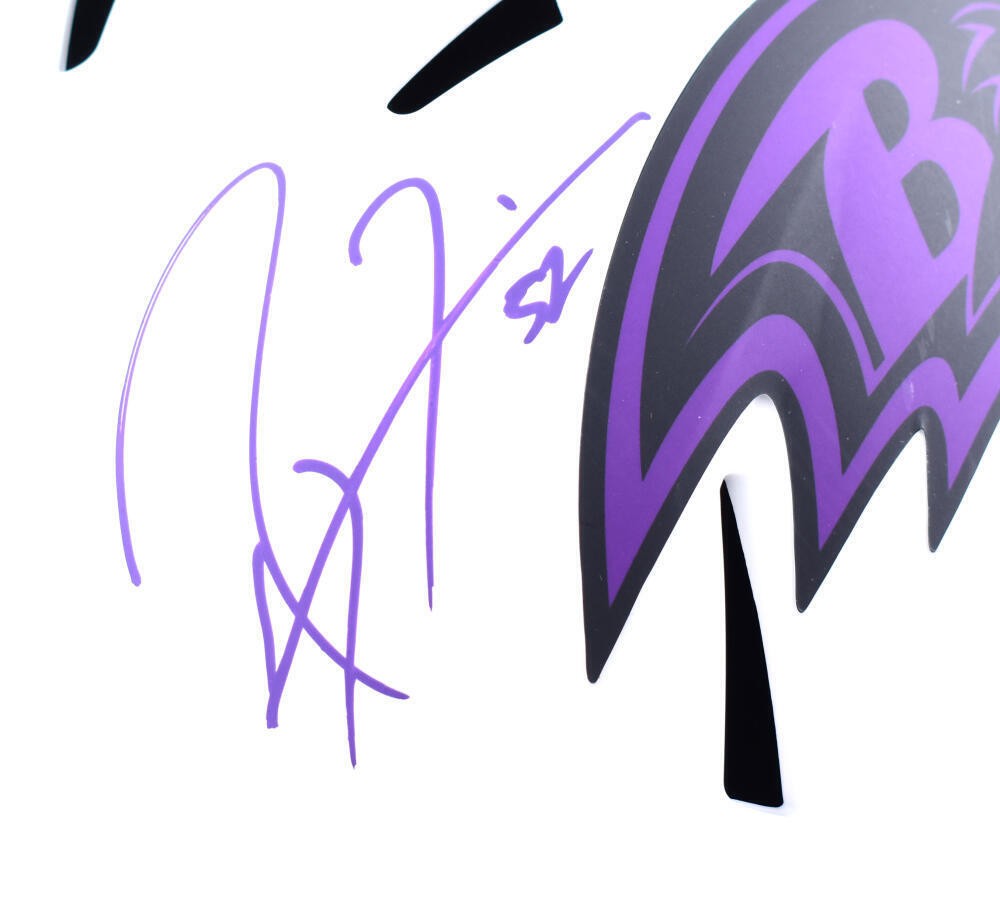 Ray Lewis Signed Baltimore Ravens Full Size Lunar Speed Helmet