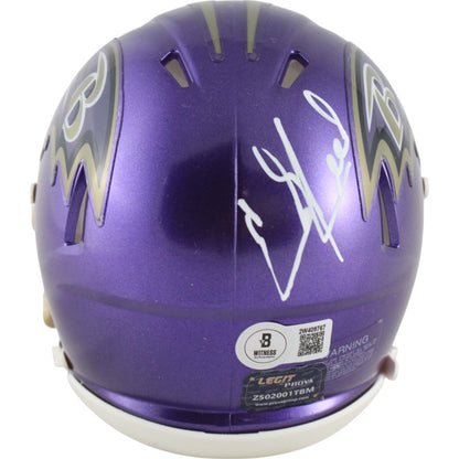 Ed Reed Baltimore Ravens Autographed Flash Mini Helmet
