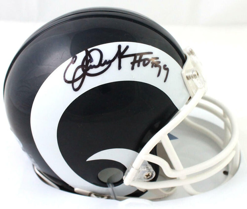 Eric Dickerson Autographed Los Angeles Rams Throwback Mini Helmet