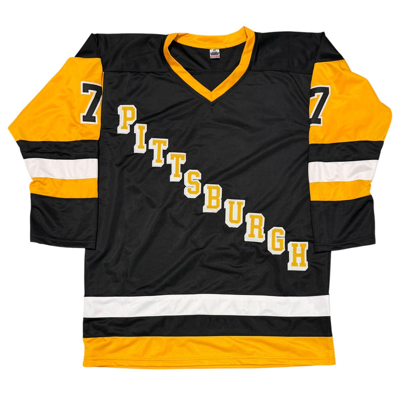 Joe Mullen Signed Pittsburgh Penguins Custom Hockey Jersey (JSA COA)