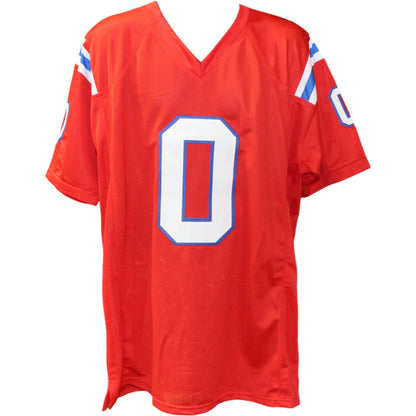 Christian Gonzalez Autographed Red Pro Style Custom Jersey