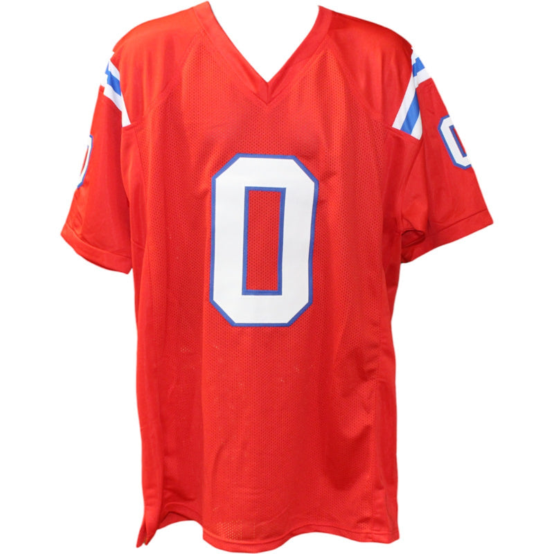 Christian Gonzalez Autographed Red Pro Style Custom Jersey