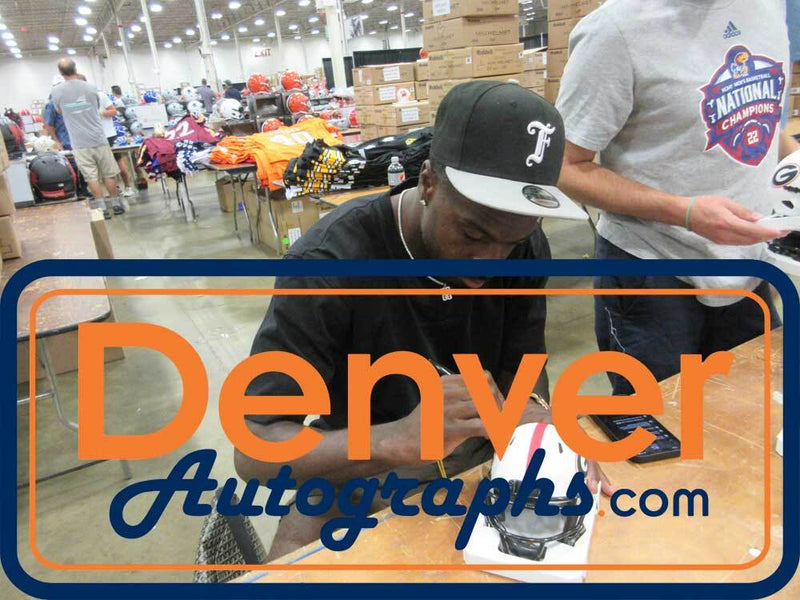 AJ Green Autographed Georgia Bulldogs Lunar Mini Helmet