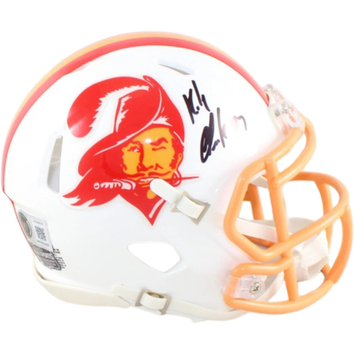 Rob Gronkowski Signed Tampa Bay Buccaneers Throwback Mini Helmet