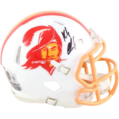 Rob Gronkowski Signed Tampa Bay Buccaneers Throwback Mini Helmet