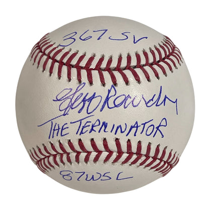Jeff Reardon Signed Rawlings Official Major League Baseball 3 Inscriptions