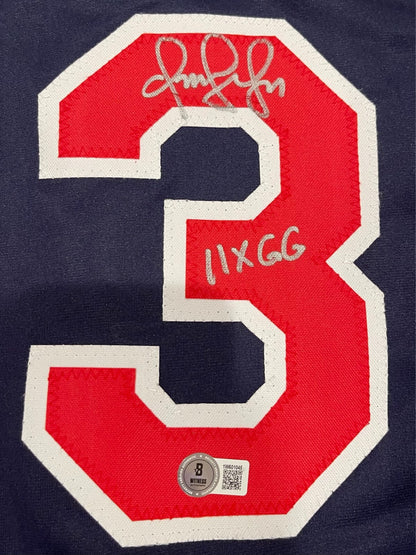 Omar Vizquel Autographed Cleveland Custom Jersey (11x Gold Glove)