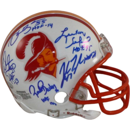 Lee Roy Selmon & Buccaneers Legends Signed Throwback Mini Helmet