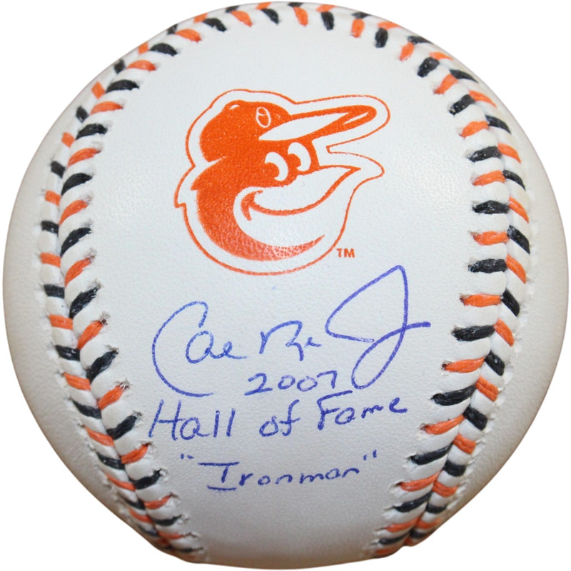 Cal Ripken Autographed Baltimore Orioles HOF Ironman Baseball