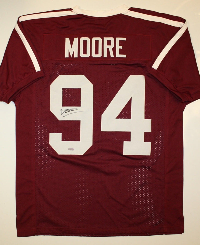 Damontre Moore Signed Maroon Custom Jersey