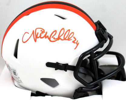 Nick Chubb Autographed Cleveland Browns Lunar Speed Mini Helmet