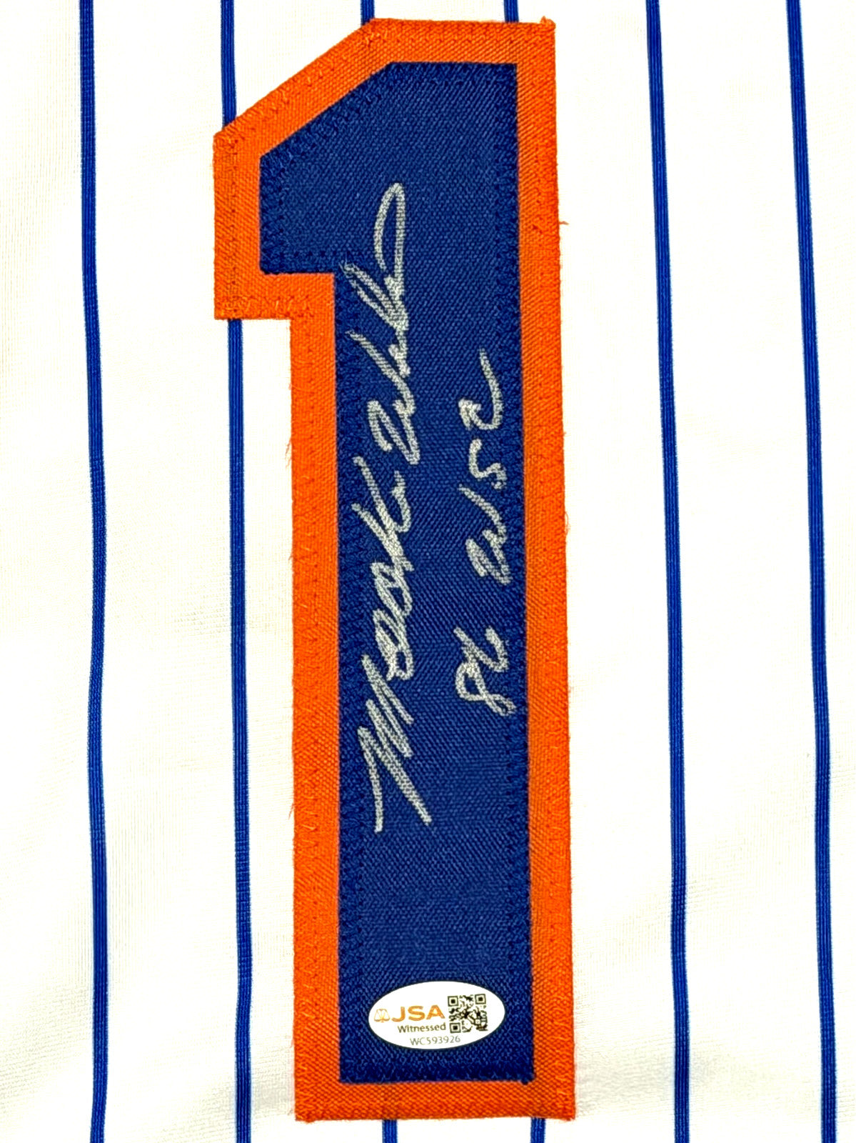 Mookie Wilson Signed New York Mets Custom Jersey "86 WSC"
