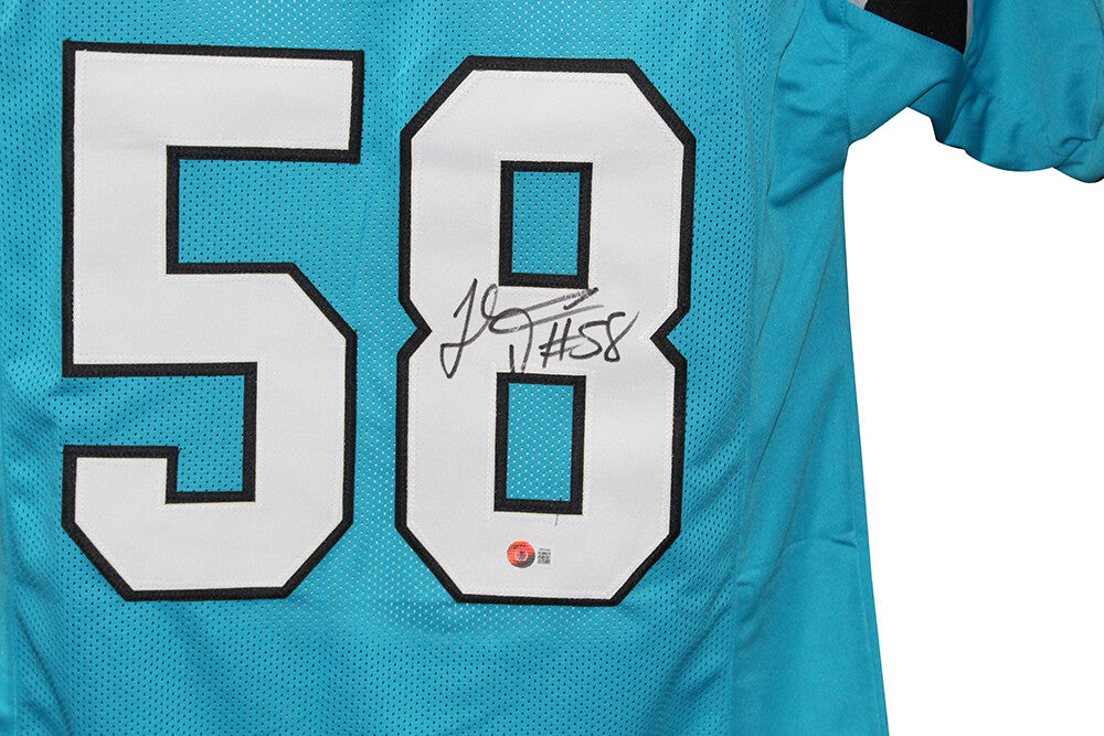 Thomas Davis Signed Carolina Panthers Custom Blue Jersey (BAS COA)