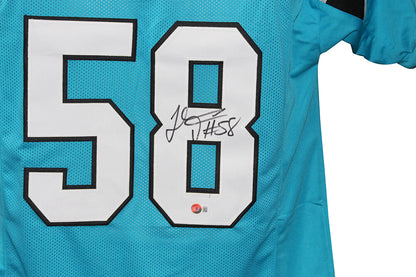 Thomas Davis Signed Carolina Panthers Custom Blue Jersey (BAS COA)