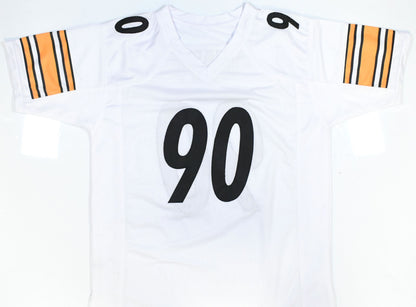 T.J. Watt Autographed Pittsburgh Steelers White Custom Jersey