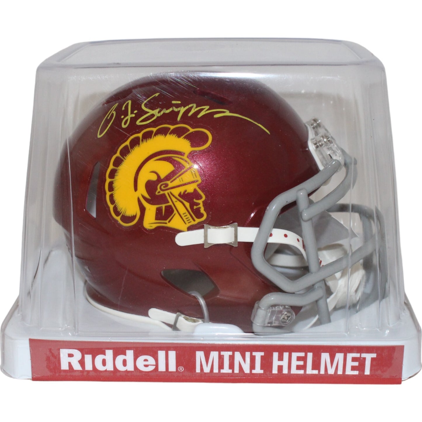 O.J. Simpson USC Trojans Autographed Mini Helmet