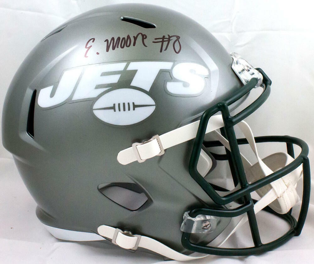 Elijah Moore Signed New York Jets Full Size Flash Speed Helmet