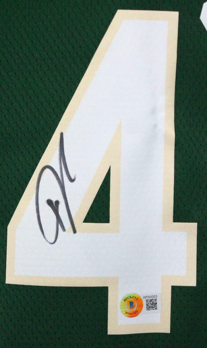 Giannis Antetokounmpo Autographed Milwaukee Bucks Green Jersey