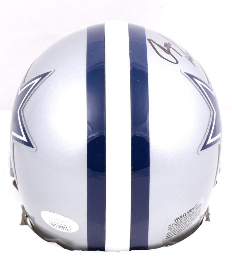 Roger Staubach Signed Dallas Cowboys Black Mini Helmet (HOF Inscription)