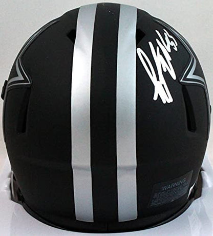 Leighton Vander Esch Signed Dallas Cowboys Eclipse Mini Helmet