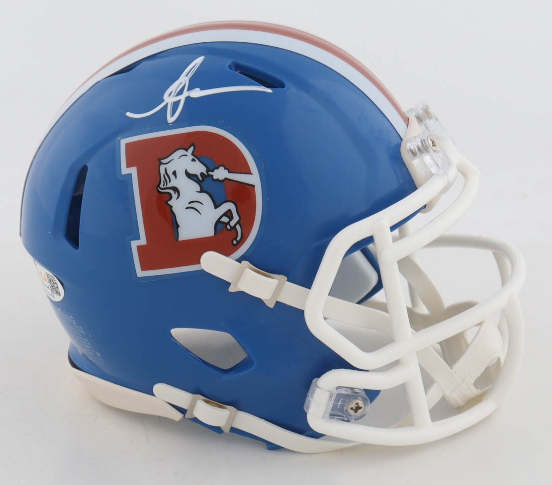 Anthony Miller Signed Denver Broncos Throwback Mini Helmet