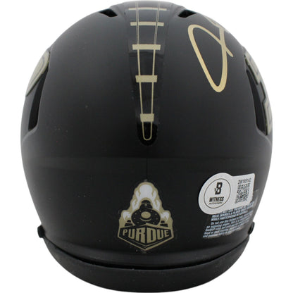 Aidan O'Connell Autographed Purdue Boilermakers Black Mini Helmet