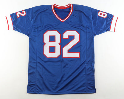 Don Beebe Autographed Buffalo Bills Custom Football Jersey JSA