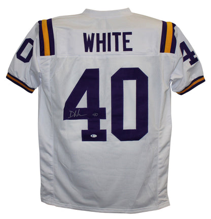 Devin White Autographed LSU Tigers College Style Jersey - BAS COA