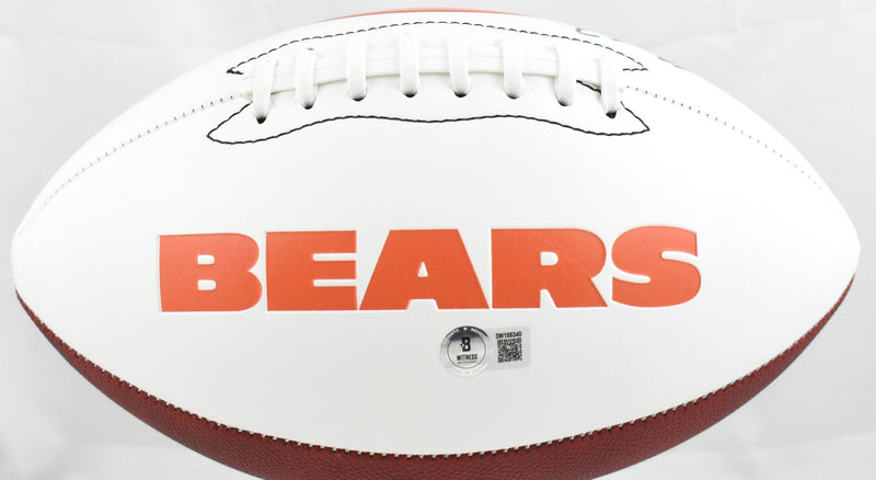 Luther Burden Autographed Chicago Bears Logo Football