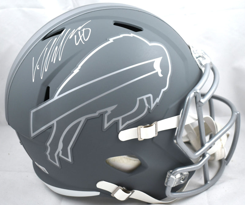 Von Miller Signed Buffalo Bills Full Size Slate Speed Replica Helmet