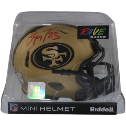 Christian McCaffrey Signed San Francisco 49ers Rave Mini Helmet