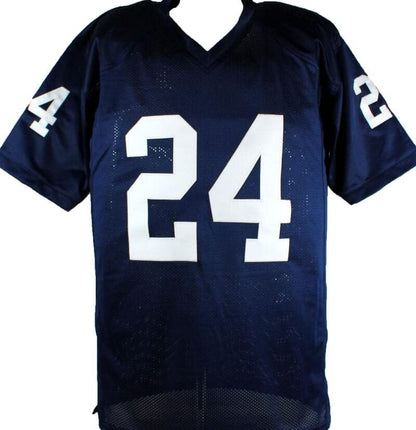 Miles Sanders Signed Blue Custom College Style Football Jersey