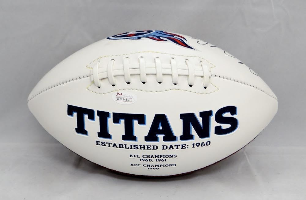 Marcus Mariota Autographed Tennessee Titans Logo Football